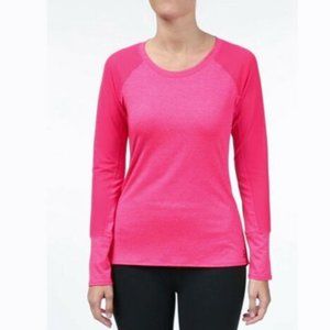 Reebok Pink Long Sleeve Sports Baseball Running Shirt Top XS-S